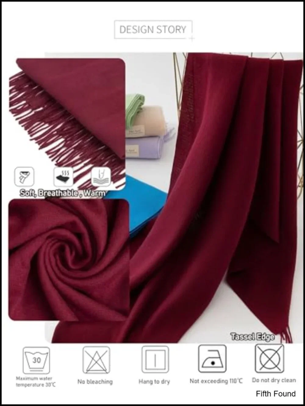 Soft Plush Shawl Fringe Wrap Large Scarf for Women